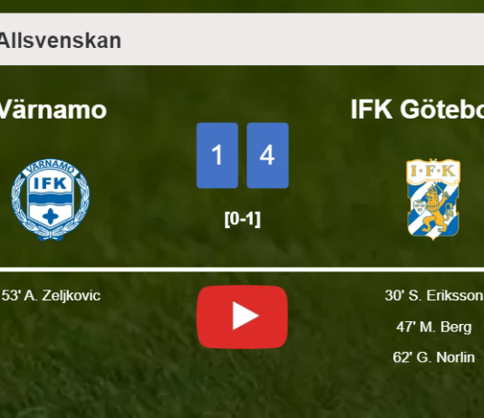 IFK Göteborg overcomes Värnamo 4-1. HIGHLIGHTS