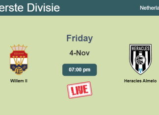 How to watch Willem II vs. Heracles Almelo on live stream and at what time