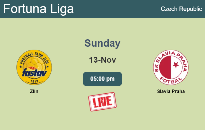 How to watch Zlín vs. Slavia Praha on live stream and at what time
