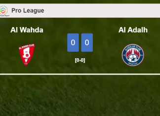 Al Wahda draws 0-0 with Al Adalh on Friday