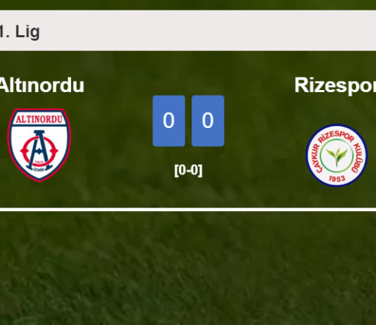 Altınordu stops Rizespor with a 0-0 draw