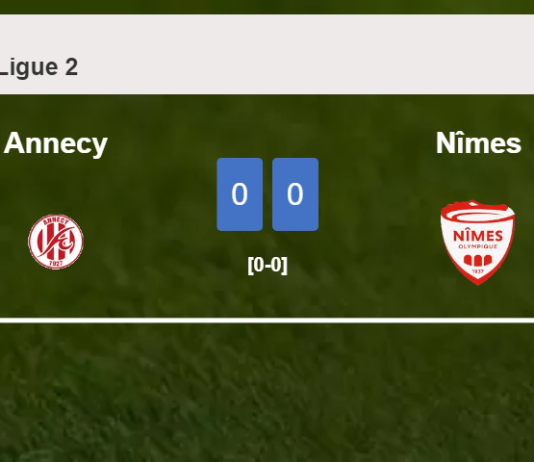 Annecy draws 0-0 with Nîmes on Friday