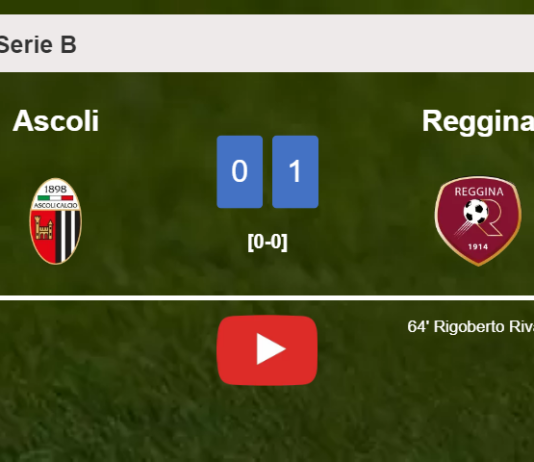 Reggina defeats Ascoli 1-0 with a goal scored by R. Rivas. HIGHLIGHTS