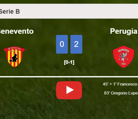 Perugia overcomes Benevento 2-0 on Monday. HIGHLIGHTS