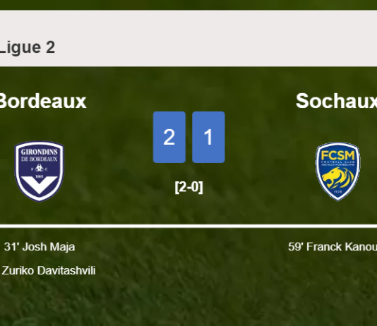 Bordeaux conquers Sochaux 2-1