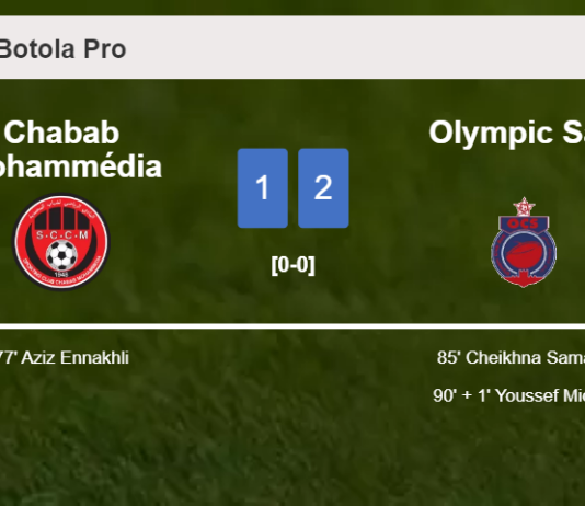Olympic Safi recovers a 0-1 deficit to top Chabab Mohammédia 2-1