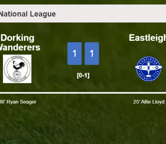 Dorking Wanderers clutches a draw against Eastleigh