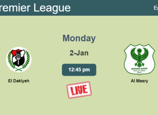 How to watch El Daklyeh vs. Al Masry on live stream and at what time
