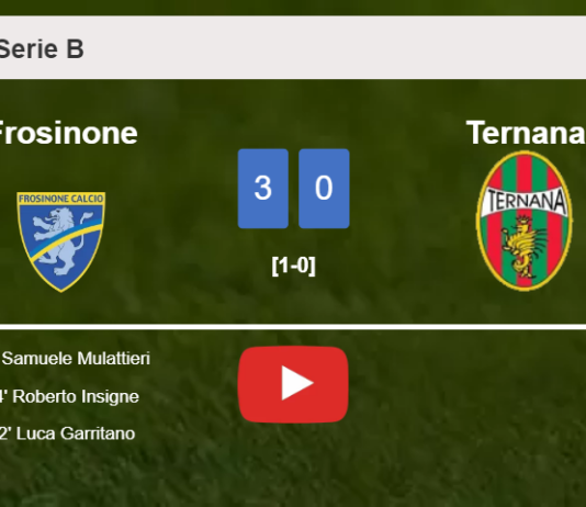 Frosinone prevails over Ternana 3-0. HIGHLIGHTS
