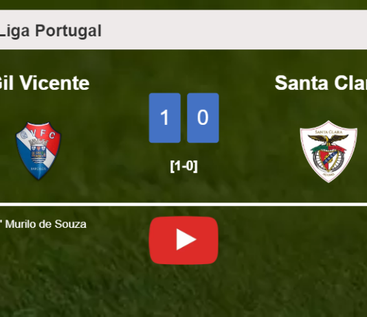 Gil Vicente prevails over Santa Clara 1-0 with a goal scored by M. de. HIGHLIGHTS