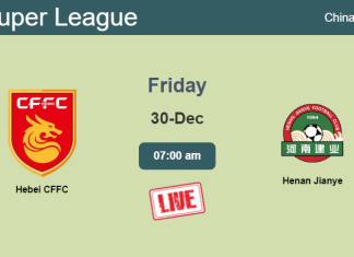 How to watch Hebei CFFC vs. Henan Jianye on live stream and at what time