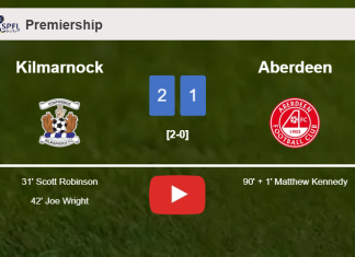 Kilmarnock steals a 2-1 win against Aberdeen. HIGHLIGHTS