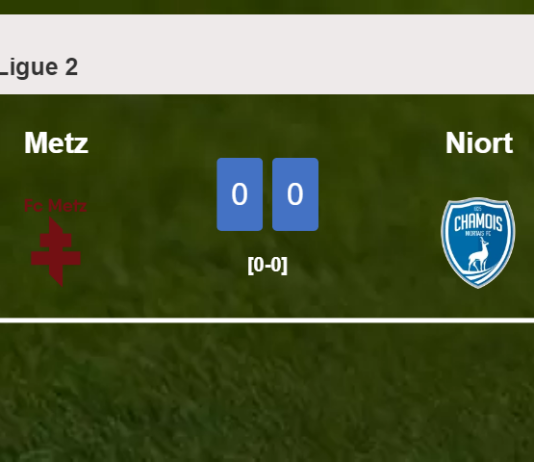 Metz draws 0-0 with Niort on Monday