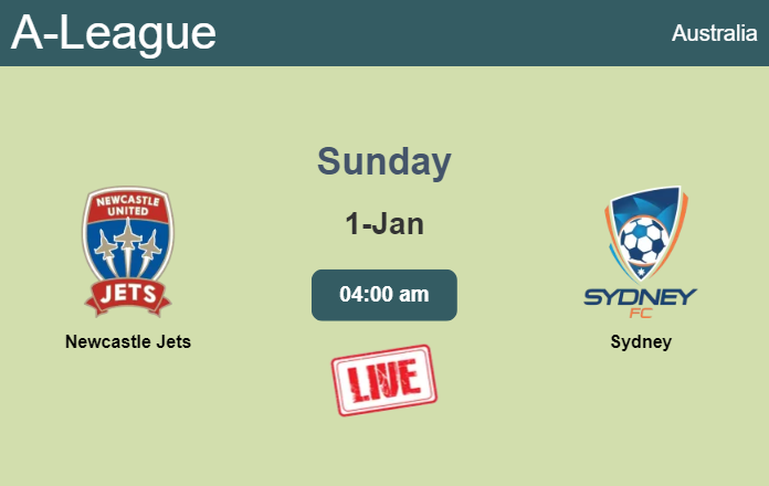 How to watch Newcastle Jets vs. Sydney on live stream and at what time