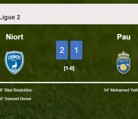 Niort overcomes Pau 2-1