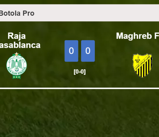 Raja Casablanca draws 0-0 with Maghreb Fès on Tuesday