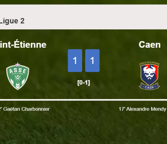 Saint-Étienne grabs a draw against Caen