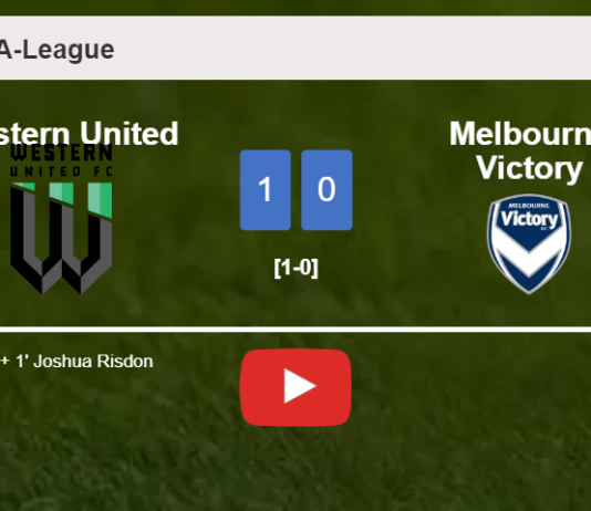 Western United prevails over Melbourne Victory 1-0 with a goal scored by J. Risdon. HIGHLIGHTS