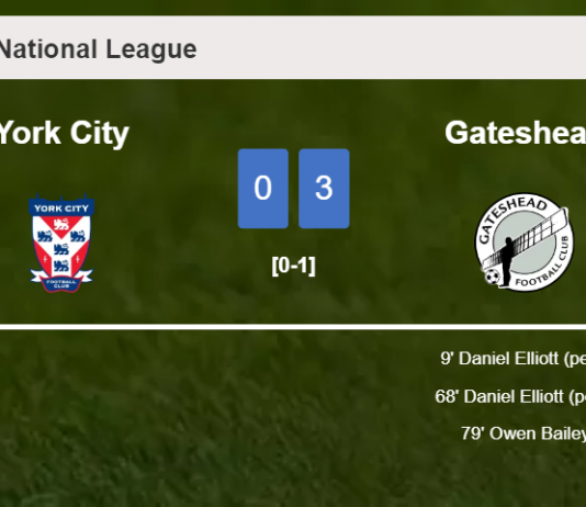 Gateshead conquers York City 3-0. Interview