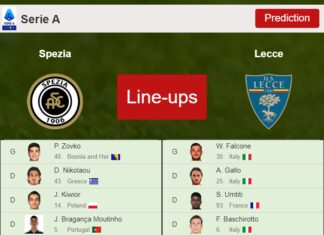 PREDICTED STARTING LINE UP: Spezia vs Lecce - 08-01-2023 Serie A - Italy