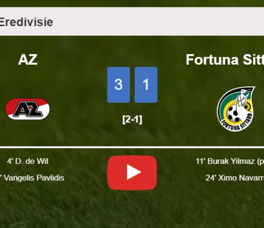AZ beats Fortuna Sittard 3-1. HIGHLIGHTS