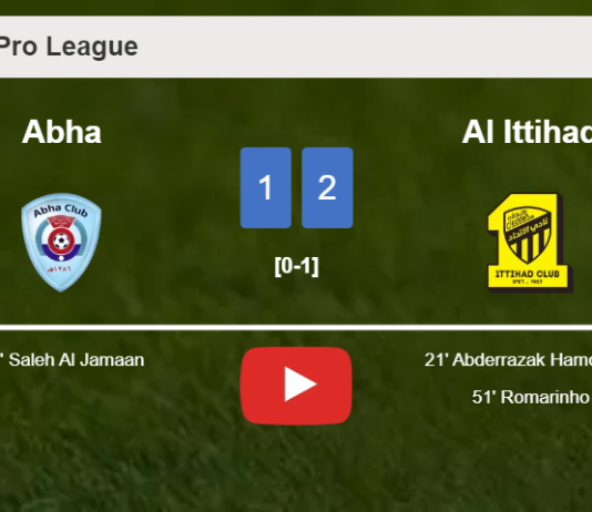 Al Ittihad defeats Abha 2-1. HIGHLIGHTS