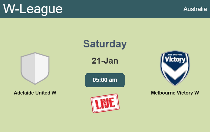 How to watch Adelaide United W vs. Melbourne Victory W on live stream and at what time