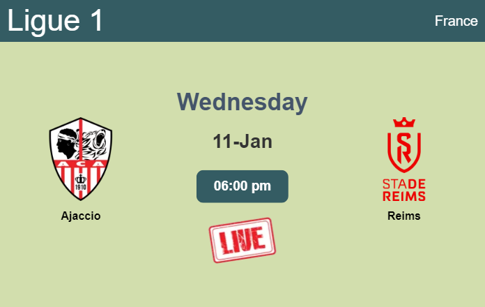 How to watch Ajaccio vs. Reims on live stream and at what time