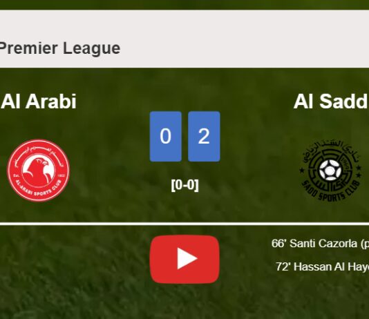 Al Sadd prevails over Al Arabi 2-0 on Monday. HIGHLIGHTS