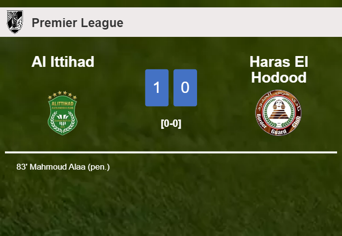 Al Ittihad conquers Haras El Hodood 1-0 with a goal scored by M. Alaa