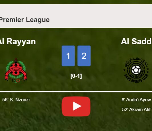 Al Sadd defeats Al Rayyan 2-1. HIGHLIGHTS