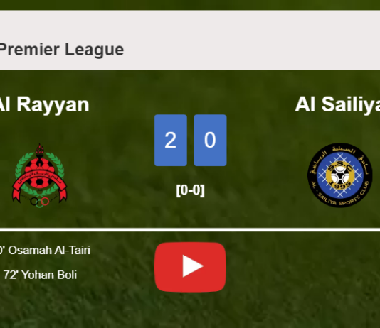 Al Rayyan overcomes Al Sailiya 2-0 on Thursday. HIGHLIGHTS
