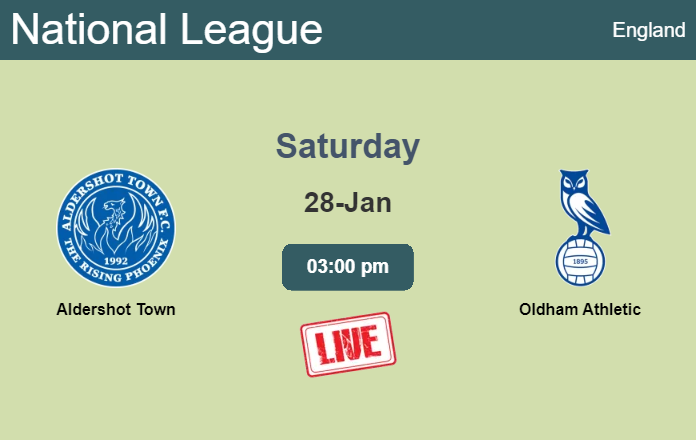 How to watch Aldershot Town vs. Oldham Athletic on live stream and at what time