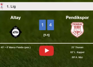 Pendikspor demolishes Altay 4-1 with 2 goals from Thuram. HIGHLIGHTS