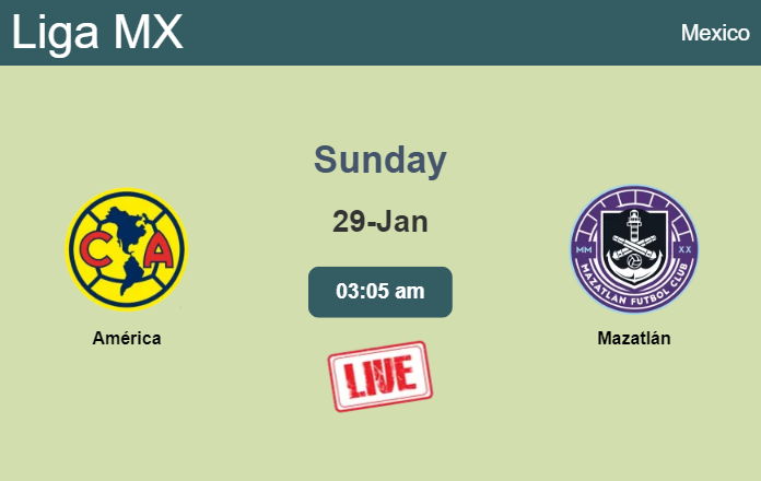 How to watch América vs. Mazatlán on live stream and at what time