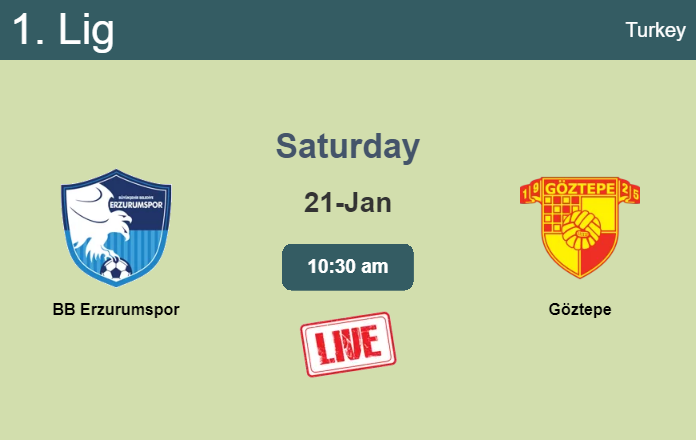 How to watch BB Erzurumspor vs. Göztepe on live stream and at what time