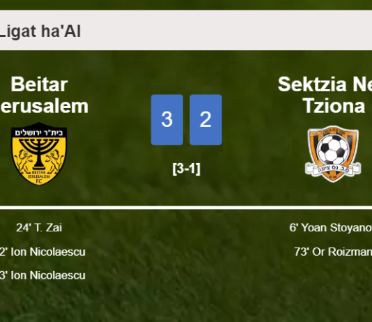 Beitar Jerusalem prevails over Sektzia Nes Tziona 3-2