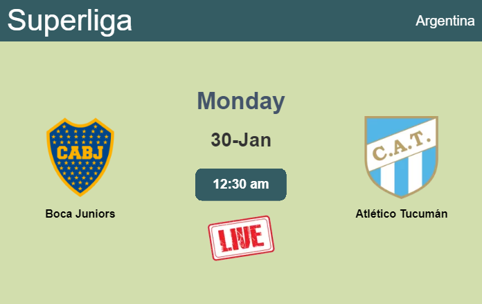 How to watch Boca Juniors vs. Atlético Tucumán on live stream and at what time