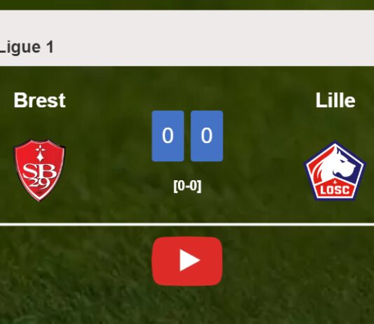 Brest stops Lille with a 0-0 draw. HIGHLIGHTS