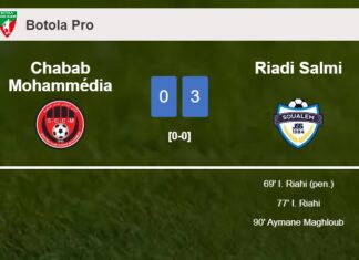Riadi Salmi defeats Chabab Mohammédia 3-0