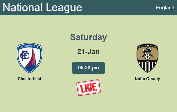 How to watch Chesterfield vs. Notts County on live stream and at what time