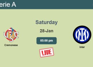 How to watch Cremonese vs. Inter on live stream and at what time
