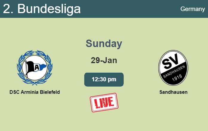 How to watch DSC Arminia Bielefeld vs. Sandhausen on live stream and at what time
