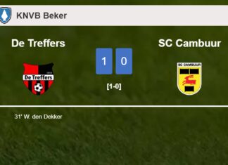 De Treffers beats SC Cambuur 1-0 with a goal scored by W. den