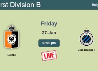 How to watch Deinze vs. Club Brugge II on live stream and at what time