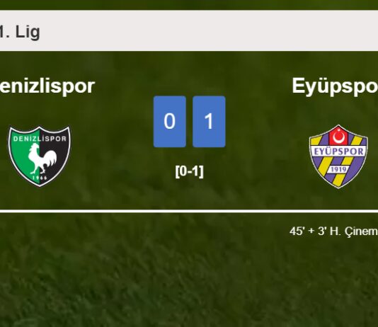 Eyüpspor overcomes Denizlispor 1-0 with a late and unfortunate own goal from H. Çinemre
