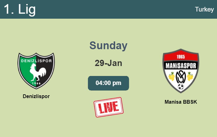 How to watch Denizlispor vs. Manisa BBSK on live stream and at what time