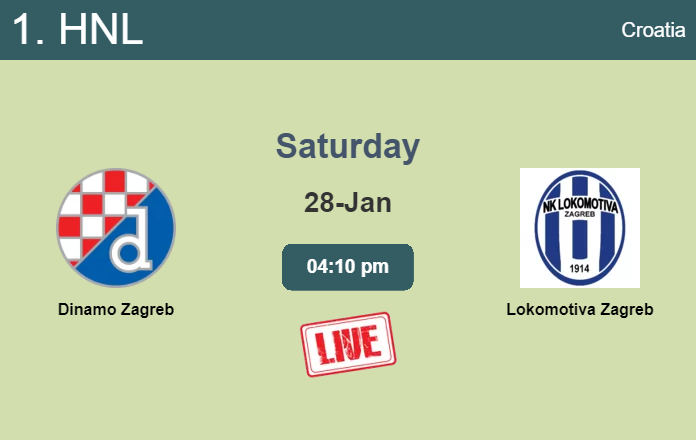 How to watch Dinamo Zagreb vs. Lokomotiva Zagreb on live stream and at what time