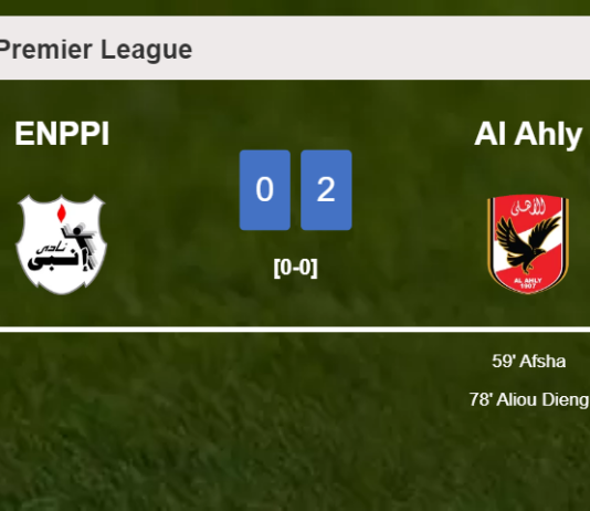 Al Ahly defeated ENPPI with a 2-0 win
