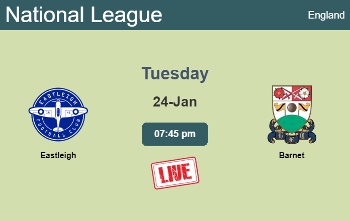 How to watch Eastleigh vs. Barnet on live stream and at what time